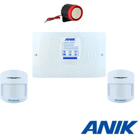 تصویر پک کامل دزدگیر سیم کارتی آنیک مدل ECOMAX-N anik ECOMAX-N Security Alarm package