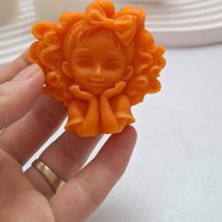 تصویر شمع دختر مو فرفری 