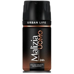 تصویر اسپری بدن مالزیا مردانه اسکای اوربان لایف اومو 150 میل ا Malizia Urban Life Uomo Spray For Men 150ml 