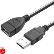 تصویر کابل افزایش طول USB 2.0 برند ENZO طول 3 متر ا USB 2.0 Extension Cable 5m Black ENZO USB 2.0 Extension Cable 5m Black ENZO