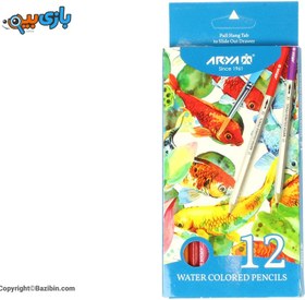 تصویر مداد آبرنگی آریا ۱۲ رنگ مدل آرتیست 
