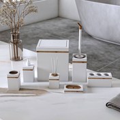 تصویر ست سرویس بهداشتی 7 پارچه هارمونی سفید چوب مدل رویا 