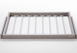 تصویر جای شلوار ریلی داخل کمد لباس قابل رگلاژ آرام بند رنگ مینک سایز 90 