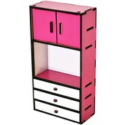 تصویر اسباب بازی رانزو گالری مدل کمد سه کشو کد 075 - صورتی 