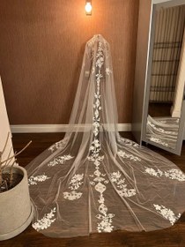 تصویر تور سر عروس کد ۱۰۵۶ 