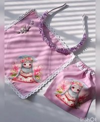 تصویر جانماز و کیف جانماز با تل جواهردوزی سایز ۲۰×۲۰ 