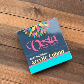 تصویر رنگ اکریلیک وستا ۶رنگ 