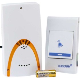 تصویر زنگ بی سیم Luckarm 8206 ا Luckarm 8206 wireless remote control doorbell Luckarm 8206 wireless remote control doorbell