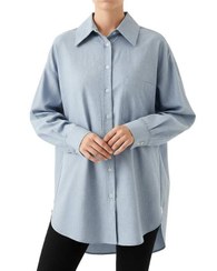 تصویر شومیز زنانه آبی روشن سرژه Serge کد 207385 