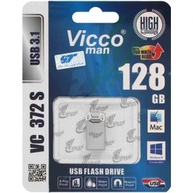 تصویر فلش 128 گیگ ویکومن ViccoMan VC372 USB 3.1 