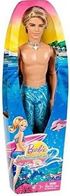 تصویر عروسک "کن" و داستان باربی پری دریایی محصول Barbie. 