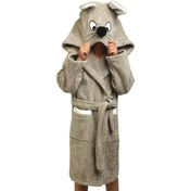 تصویر حوله پالتویی کودک پودایران مدل موش سایز ۱۰۰ سانتی متر ضد حساسیت و ضد باکتری 