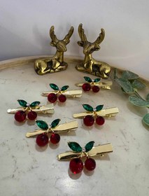 تصویر گیره مو فلزی گیلاسی 