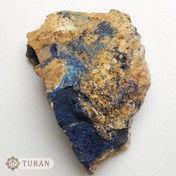 تصویر سنگ راف آزوریت طبیعی کلکسیونی 422 گرم 