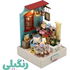 تصویر پازل سه بعدی خانه مینیاتوری مدل flower Leisure Time (کد S2202) 