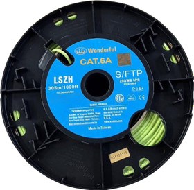 تصویر کابل بسیار نازک SFTP CAT6A واندرفول 28AWG با قطر 5 میلی متر 