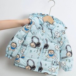 تصویر کاپشن وارداتی خرس موزیکی کد 2040 