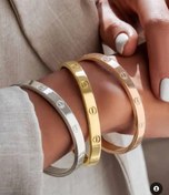 تصویر دستبند النگویی کارتیر استیل رنگبندی متنوع 