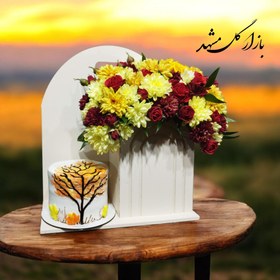 تصویر باکس گل و کیک تم پاییزه 