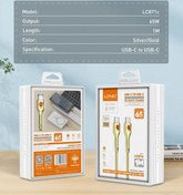 تصویر کابل شارژر دو سر تایپ سی LDNIO مدل LC871 