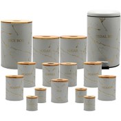 تصویر سرویس آشپزخانه 15 پارچه بی وی کی مدل T ماربل S کد 855585 