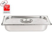 تصویر بن ماری ۱/۱ استیل عمق 6.5 همراه با درب - 0.8میلیمتر 304 MAX - کد 103037 