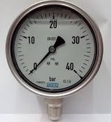 تصویر پرشر گیج ویکا مدل 232.50.100 (40 بار) Pressure Guage Wika 232.50.100