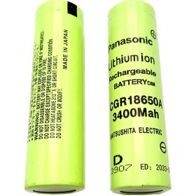 تصویر باتری لیتیوم یون قابل شارژ پاناسونیک CGR18650A ظرفیت 3400Mah 