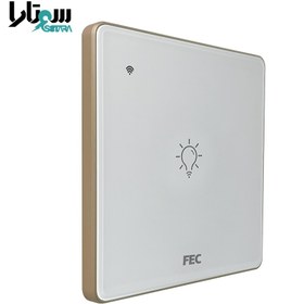 تصویر کلید لمسی تک پل سفید FEC-SW-01 