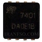 تصویر آی سی لپ تاپ Mosfet AON7401_P30V35A DFN3x3 