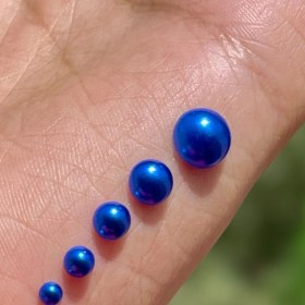 تصویر نگین ورقه ای مرواریدی آبی ۴۵ عددی کد J108 