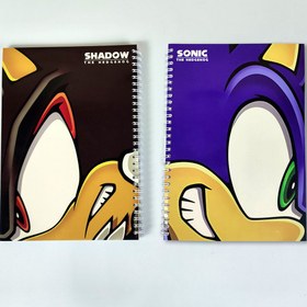 تصویر دفتر Sonic طرح Shadow and Sonic Sides 