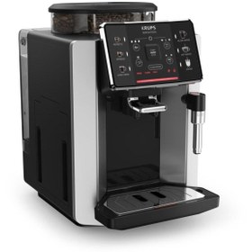 تصویر اسپرسوساز تمام اتوماتیک Krups فرانسه مدل Sensation C90 نقره‌ای مشکی KRUPS Sensation C90, Full Automatic Espresso Machine EA910E10, Silver Black