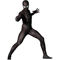تصویر اکشن فیگور " مرد عنکبوتی با لباس مشکی " از مجموعه مردعنکبوتی 3 و محصول Hot Toys. 
