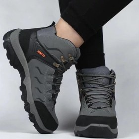 تصویر کتونی هامتو ساقدار کوهنوردی رنگ زیتونی Humtto 