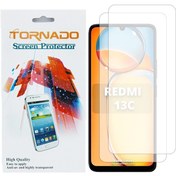 تصویر محافظ صفحه نمایش تورنادو مدل نانو گلس مناسب برای موبایل شیائومی Redmi 13C بسته 2 عددی 