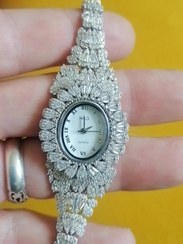 تصویر ساعت نقره زنانه طرح سوئیس عیار 925 Watch silver