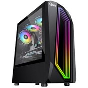 تصویر کیس کامپیوتر فاطر FG-740G RGB Mid Tower مشکی Fater FG-740G RGB Mid Tower Black Computer Case