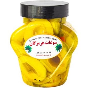 تصویر ترشی انبه طلایی کلثوم کاملیا میناب 600 گرمی 