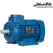 تصویر الکتروموتور 3 فاز فریم 63 آلومینیومی 0.18 کیلووات (0.25 اسب) Electromotor 3-phase frame 56 aluminum 0.18 kW (0.25 hp) 3000 rpm