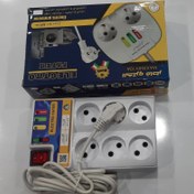 تصویر محافظ برق 6خانه برق 3 متری 