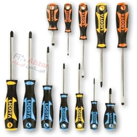 تصویر پیچ گوشتی لیکوتا مدل ASD-500K6B LICOTA 12 PCS SCREWDRIVER SET ASD-500K6B