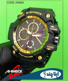 تصویر ساعت مچی مردانه جیشاک دو زمانه ساعت GSHOCK کد ASM65 