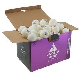 تصویر توپ پینگ پنگ سفید Magic 72 اجازه دهید تنیس روی میز Joola 