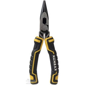 تصویر انبر دم باریک کنزاکس مدل KLN-26 سایز 6 اینچ Kenzax KLN-26 Long Nose Pliers 6 Inch