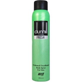 تصویر اسپری خوشبو کننده بدن دانهیل فرش نایس 200 میلی لیتر Dunhill Fresh Nice Body Deodorant Spray 200 ml