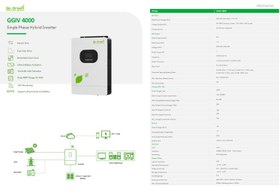 تصویر سانورتر 4 کیلووات، 24 ولت، 100 آمپر MPPT برند Go Green مدل GGIV 4000 