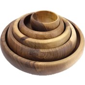 تصویر کاسه چوبی خمره ای کد WD5633 