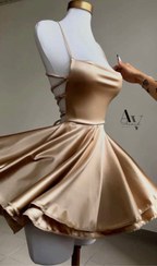 تصویر پیراهن ساتن عروسکی Satin Dress