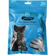 تصویر دستمال مرطوب دستکشی حیوانات خانگی گلد پد 